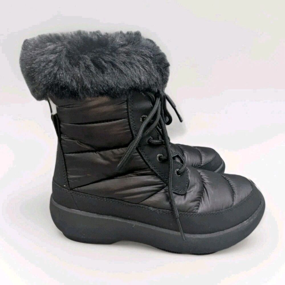 Sperry Bearing Plushwave Winter Boots, Black, Women's 6 M